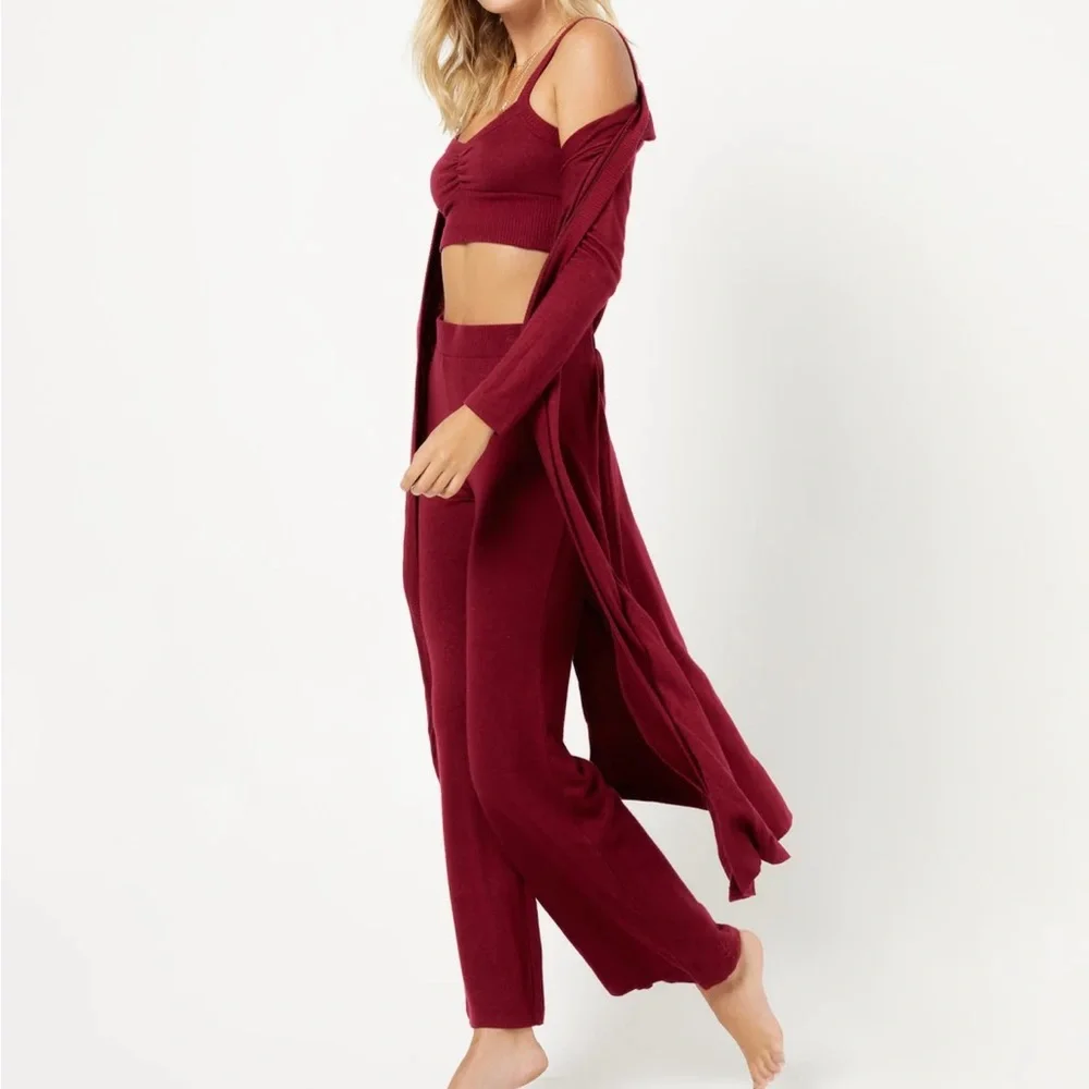 *NWT* Duster!!  L*SPACE Audrey Duster size small Cabernet - Picture 5 of 5